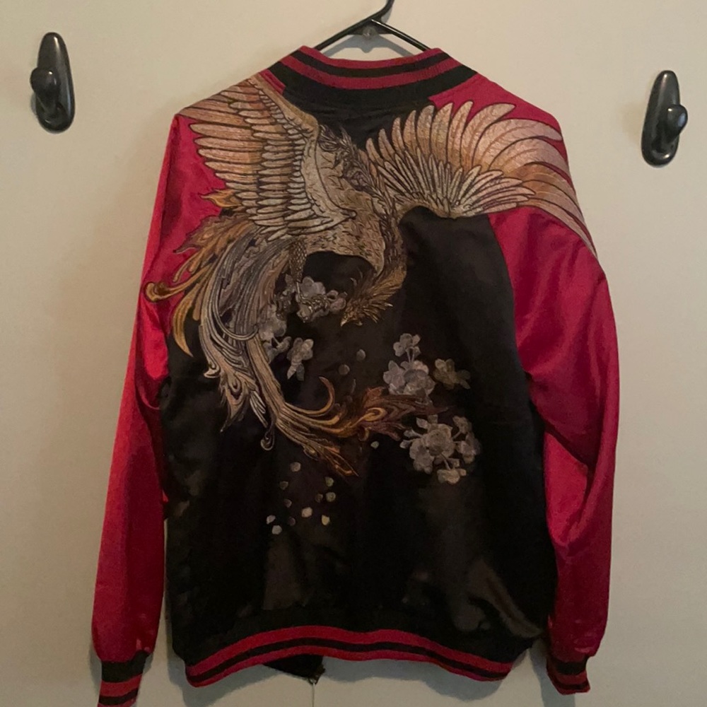 XL Koisea amazing red and black Phoenix bomber